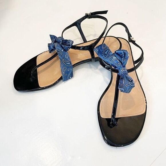 Anthropologie x Vicenza Bandana Bow Sandal size 10 - Picture 3 of 7